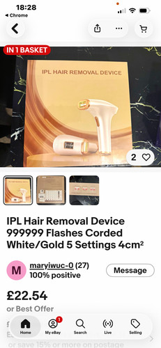 Ipl hair removal device - removal,
